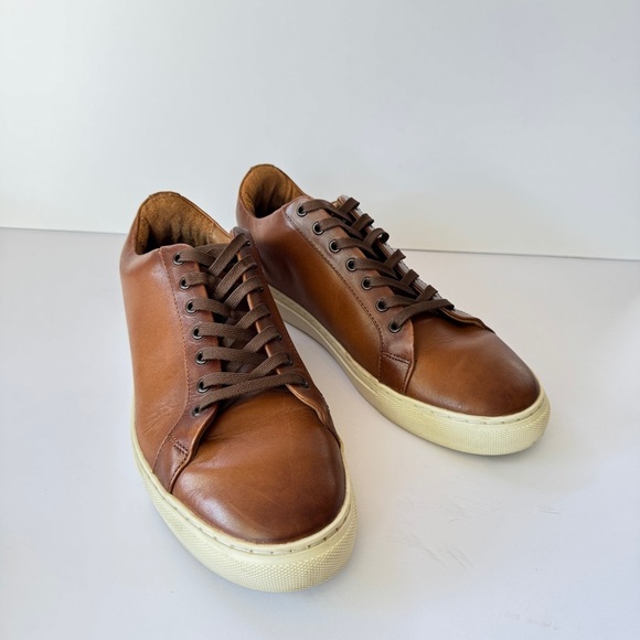 Thursday Boot Company Premier Men Low Top Sneakers Brown Leather 9.5 Wide Casual - Picture 4 of 11